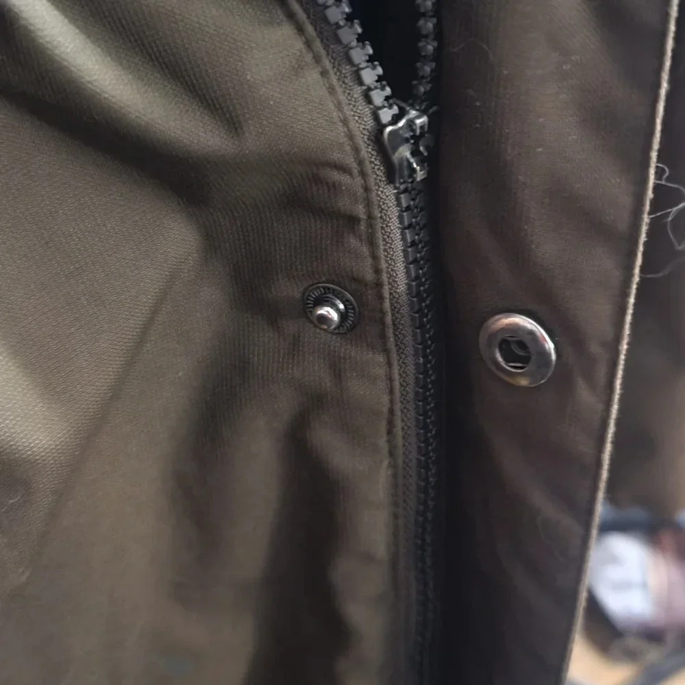 LONDON FOG black brown hooded coat jacket medium m